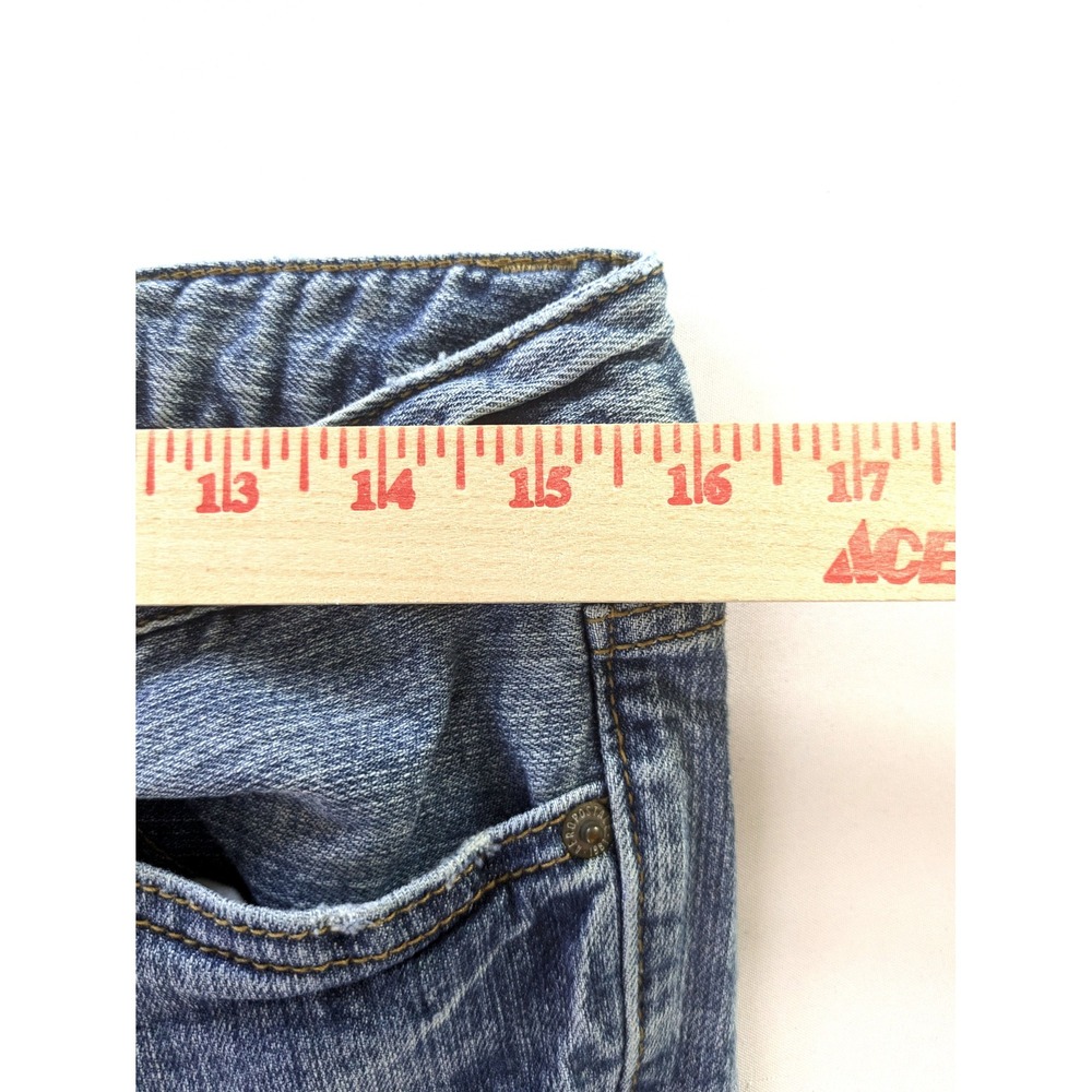 Aeropostale Bayla Skinny Jeans Womens 9/10 Short Medium Wsh Denim Low Rise 32x30 - Picture 4 of 5